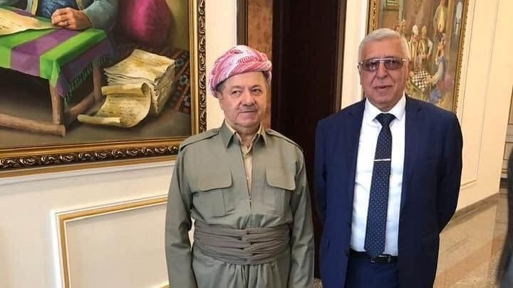 یووری نەبیێڤی باوک لەگەڵ سەرۆک بارزانی