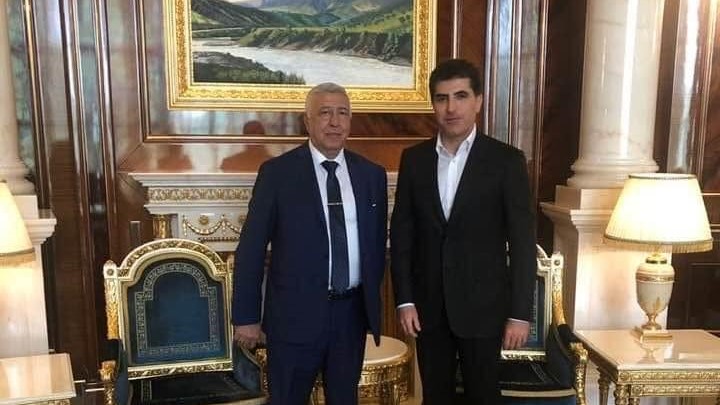 یووری نەبیێڤی باوک لەگەڵ نێچیرڤان بارزانی