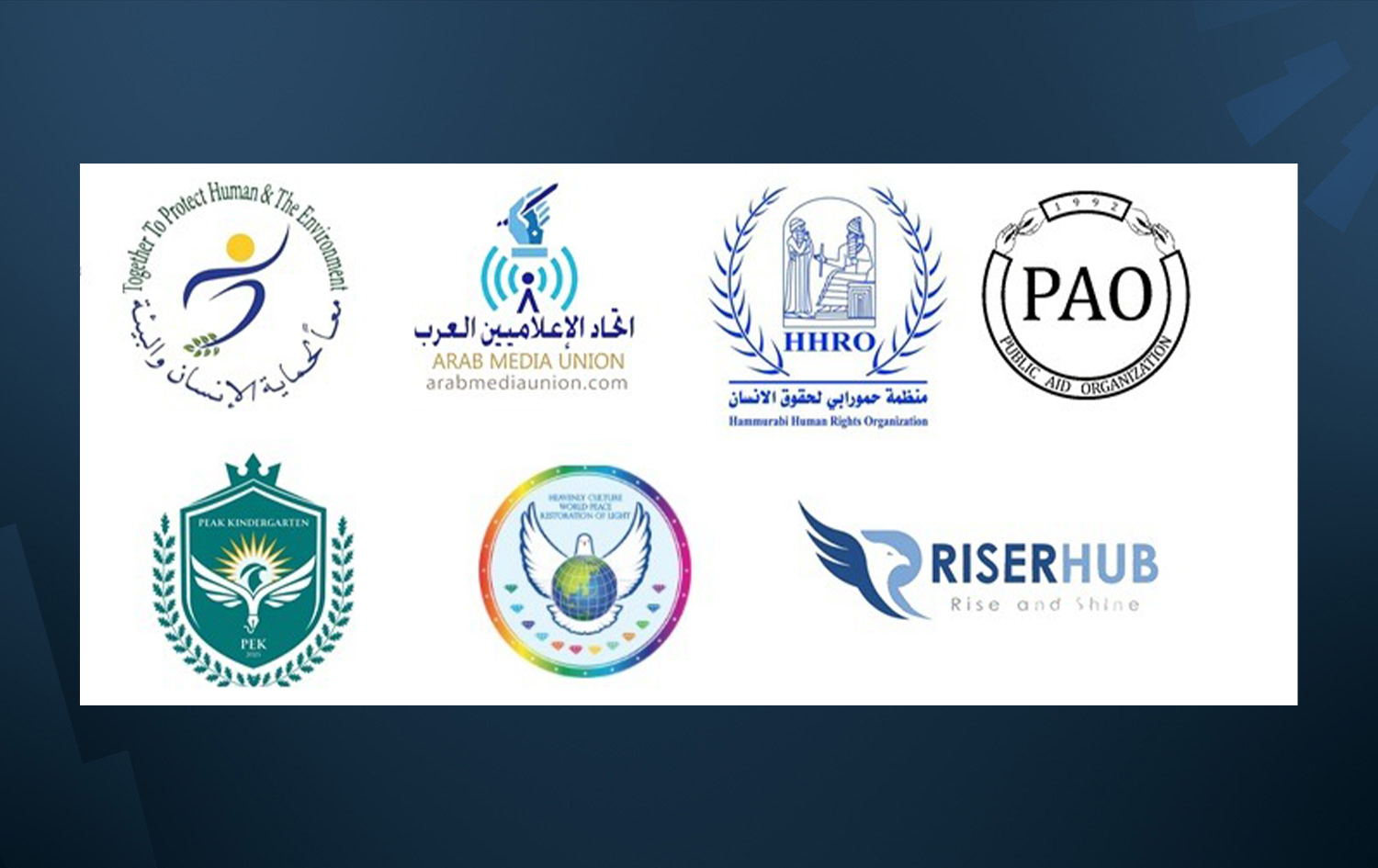 ئەو رێکخراوانەی بەشداری پرۆژەکەن.