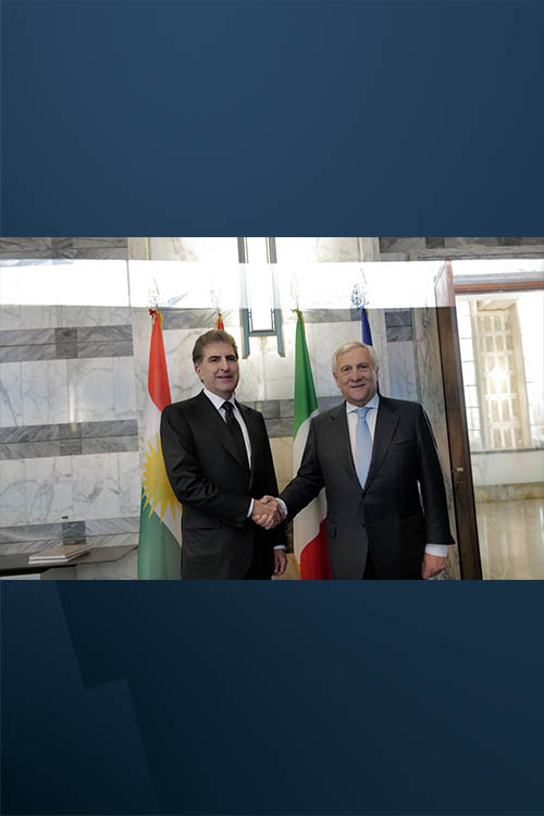 President Barzani, Italian FM discuss bilateral ties, regional stability