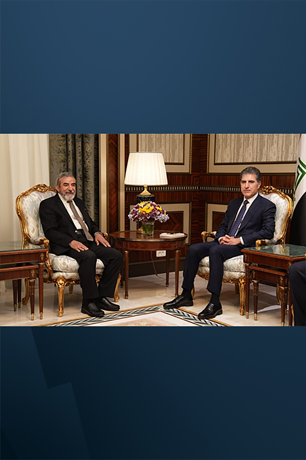 President Barzani meets opposition leader mediating efforts to reactivate parliament