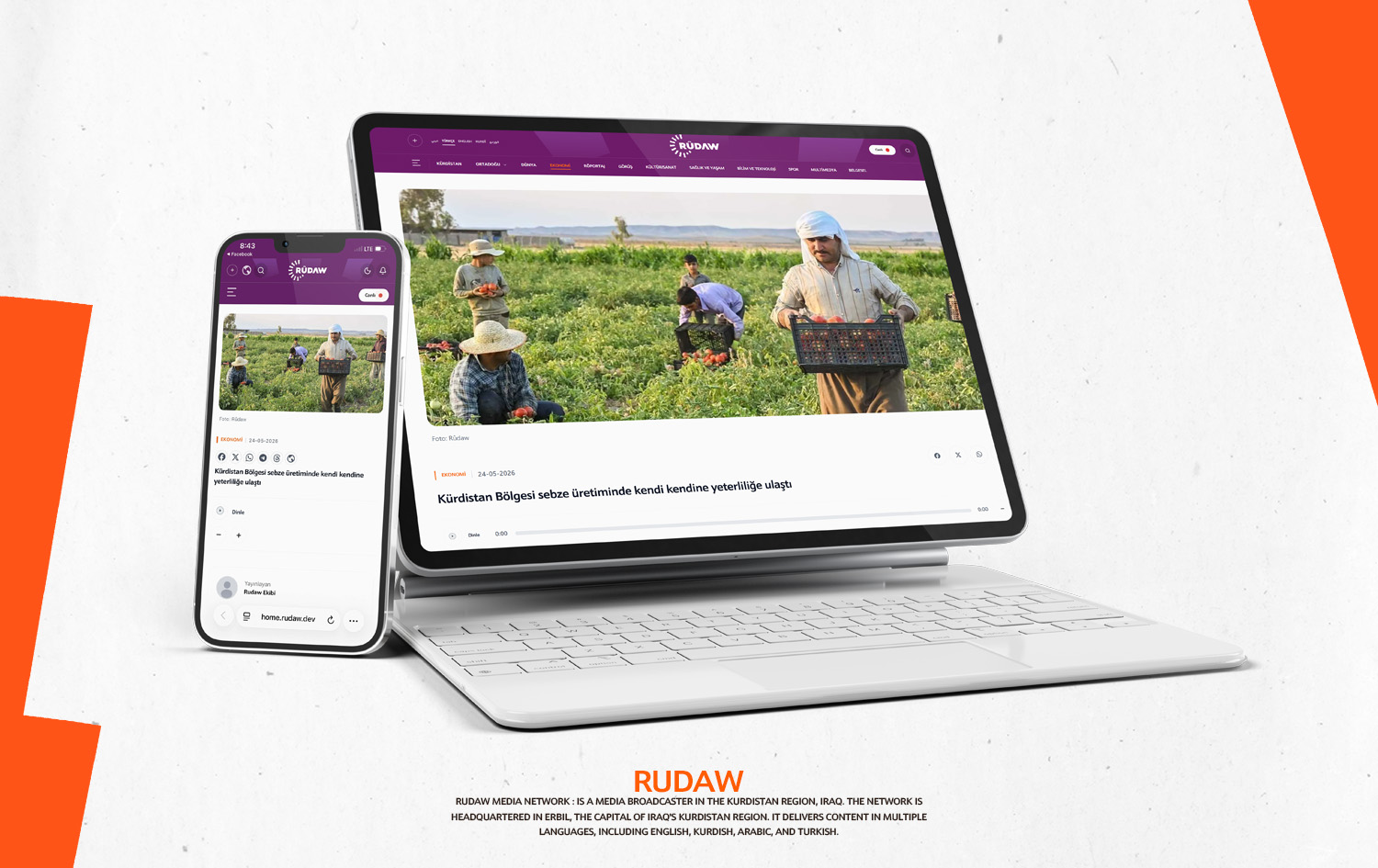 Kürt medyasında dijital devrim: Rûdaw’ın yeni web sitesi küresel devlerle yarışıyor