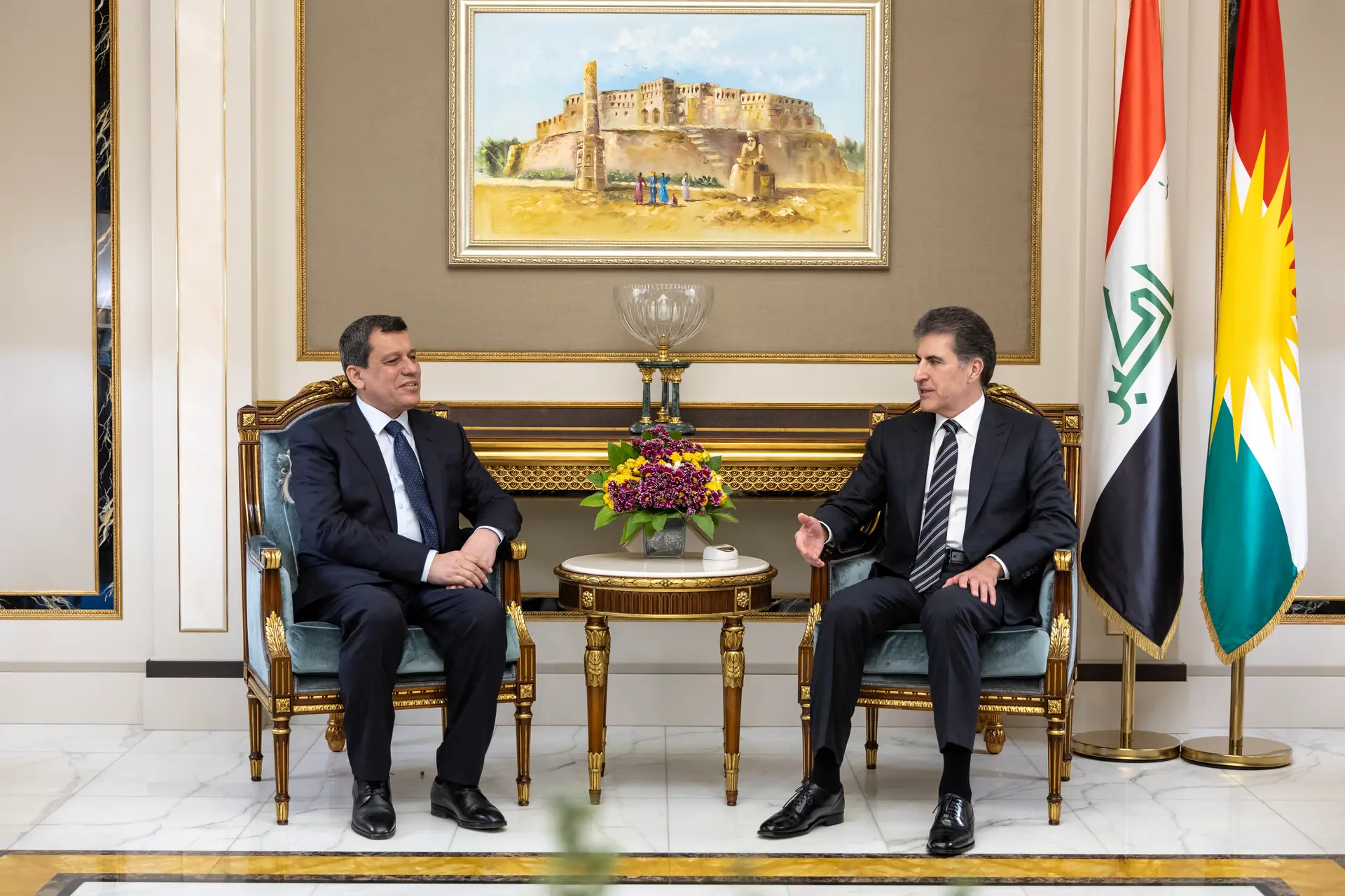 Neçirvan Barzani ile Mazlum Abdi bir araya geldi