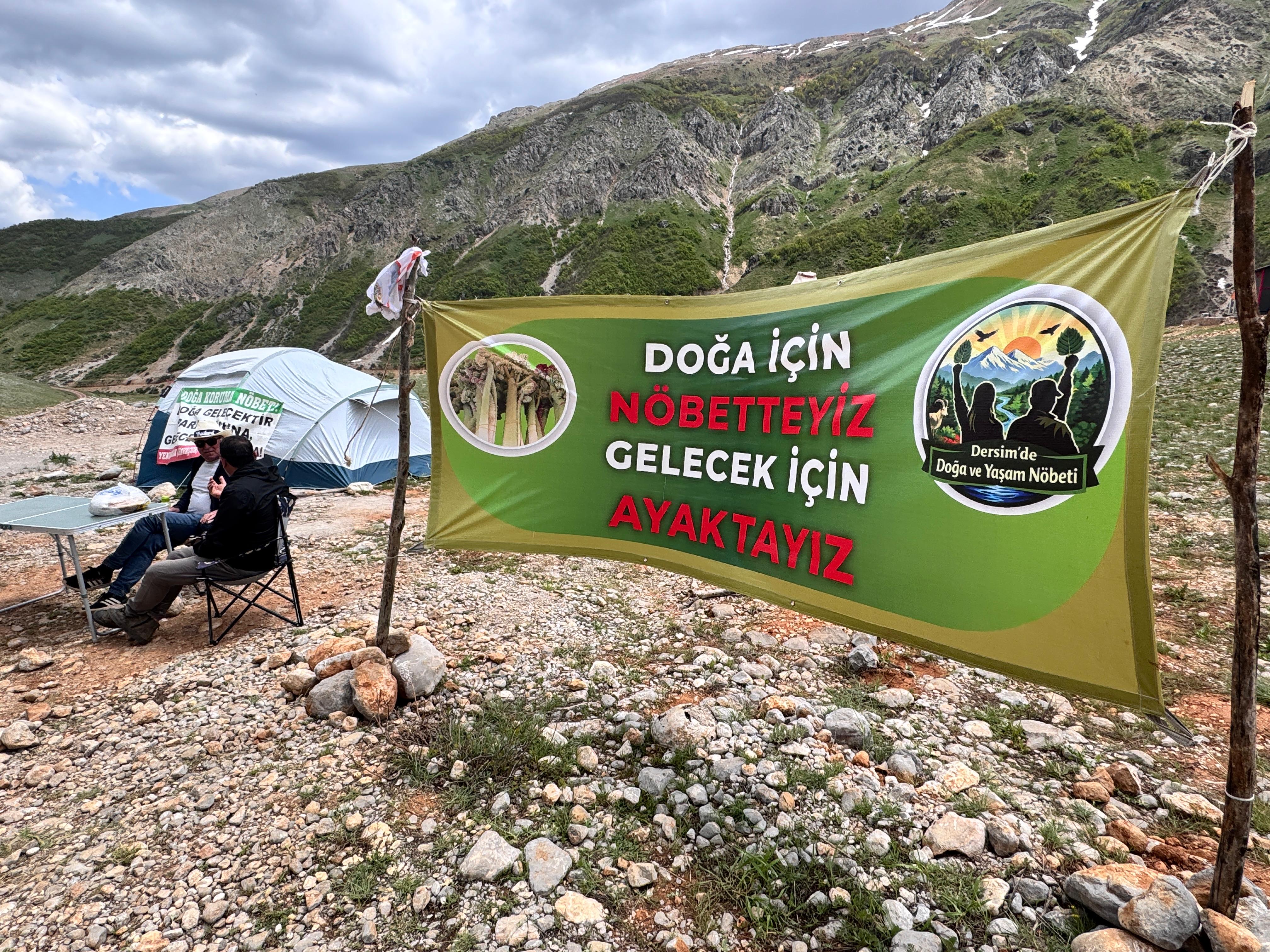 DERSİM- Havaçor köylüleri doğa nöbetinde: ‘Bitkiler yok olma noktasına geldi’