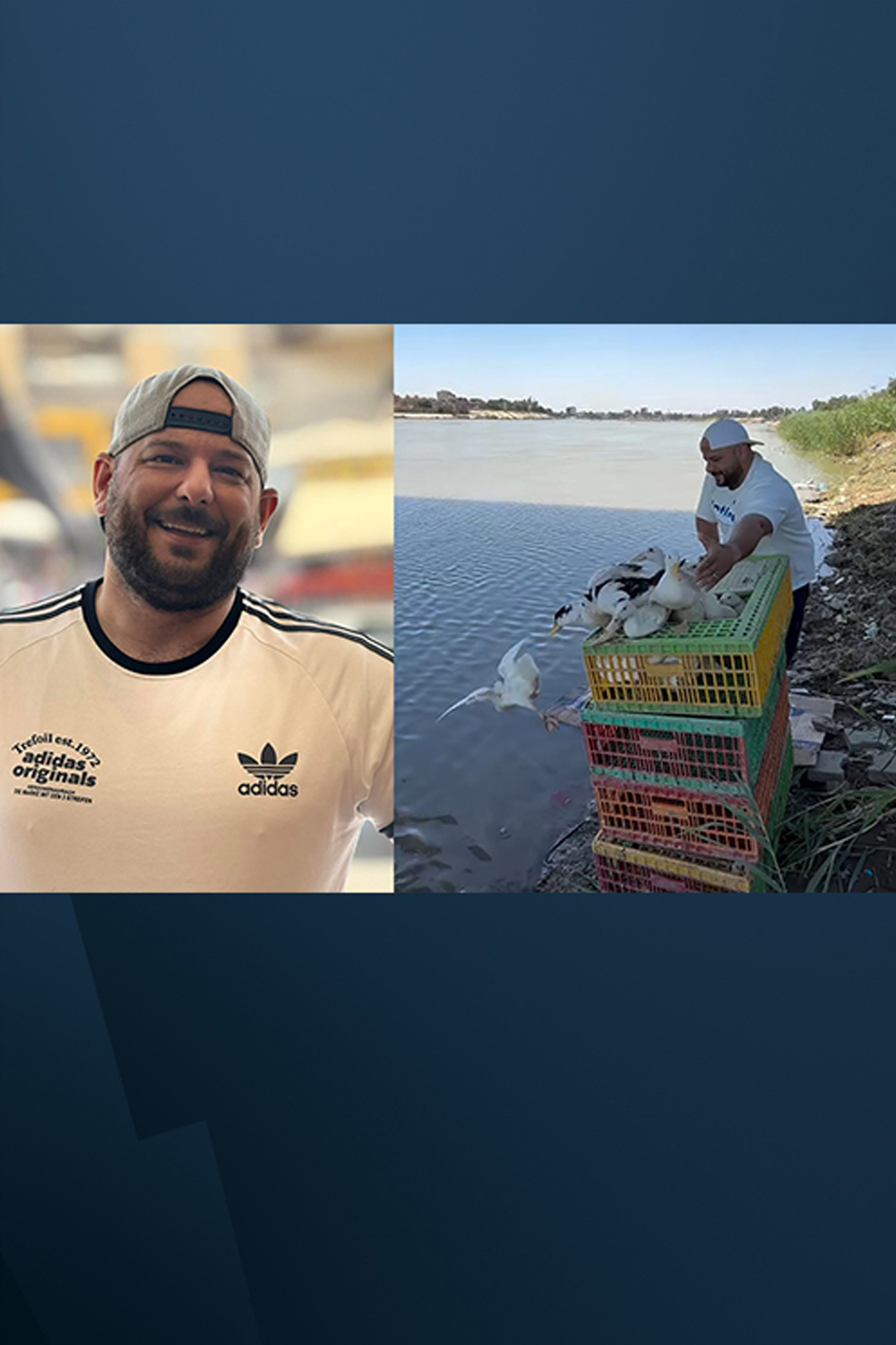 اطلق 25 ألف سمكة و800 طائر بط بدجلة.. حيدر عبد الوهاب لرووداو: مبادراتي لتحسين البيئة وجمالياتها