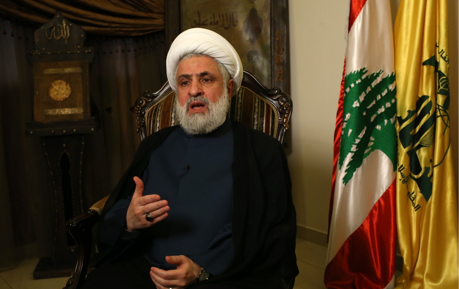 ئەمینداری گشتیی حزبوڵڵای لوبنان: بەڵێنی بەرگری نەکردنمان بەکەس نەداوە