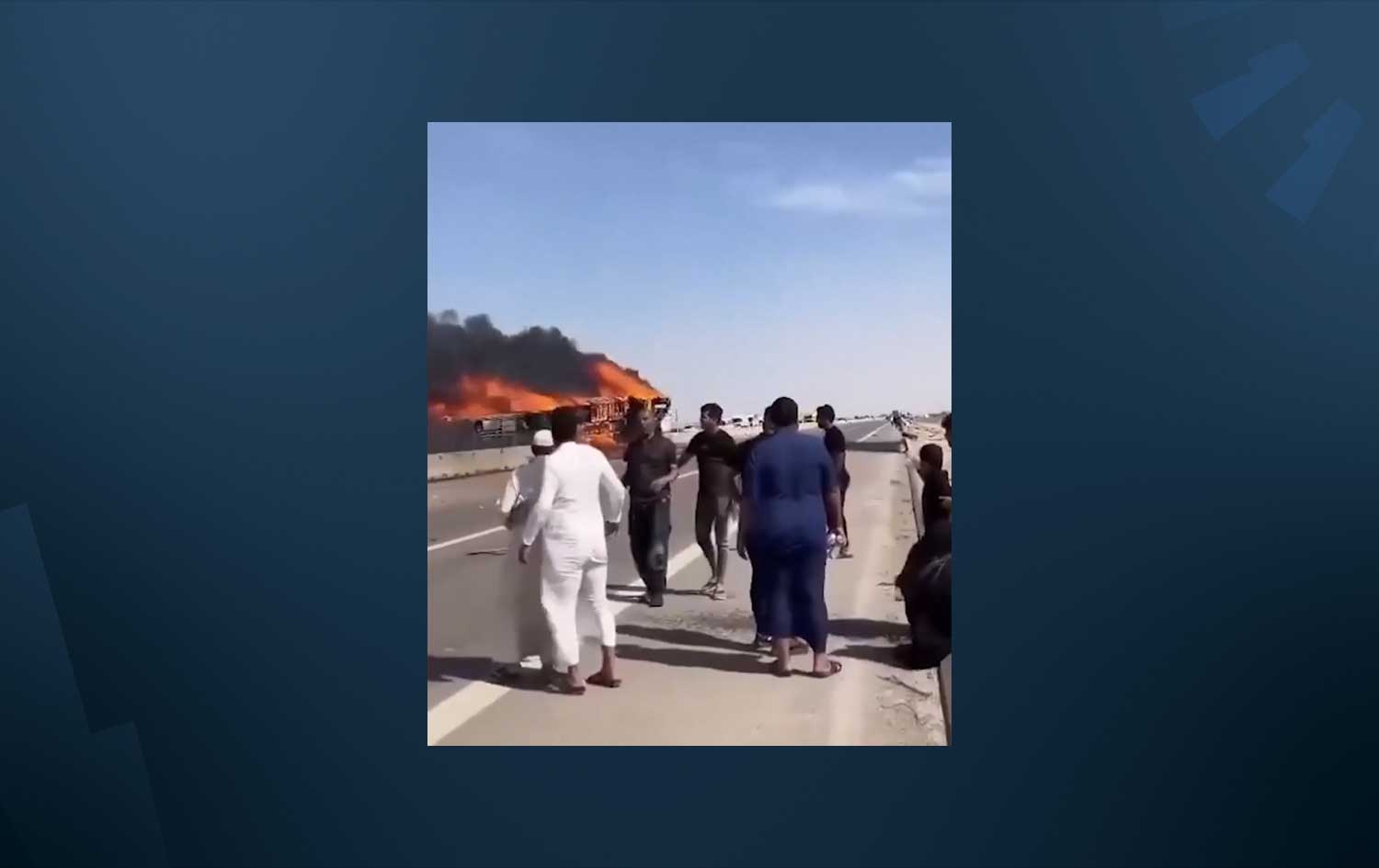 Bus carrying pilgrims collides with fuel tanker in southern Iraq, killing at least 21