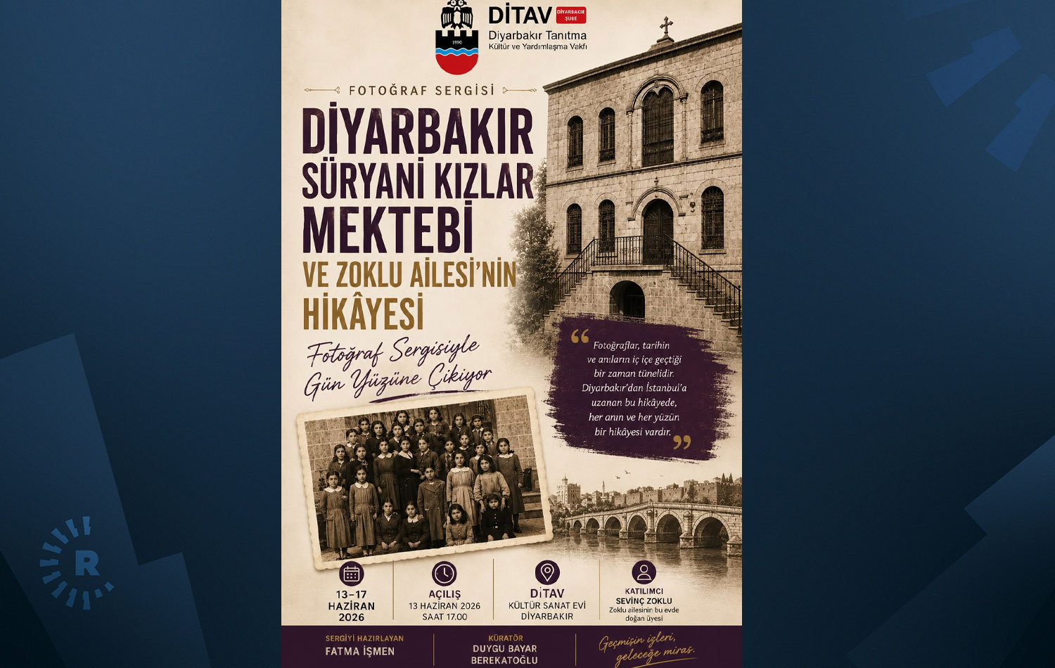 Süryani Kızlar Mektebi ve Zoklu ailesi fotoğraf sergisinde D