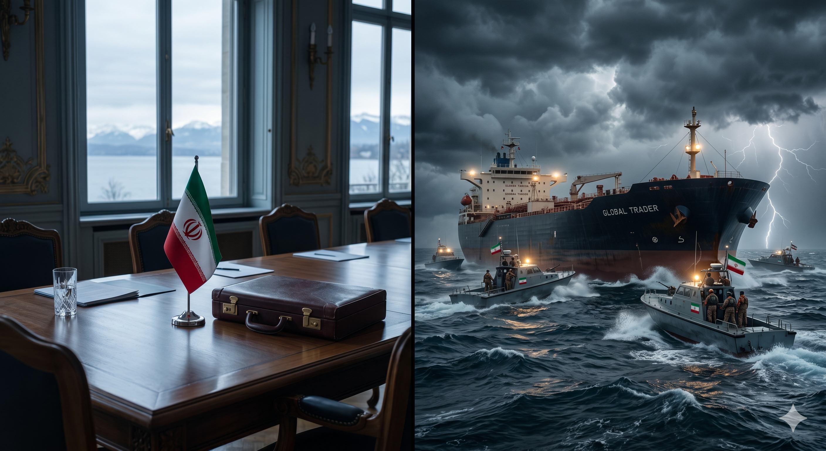 ئێران20-06-2026ئێران لە یەک کاتدا شاندی ناردە سویسرا و تەنگەی هورمزیشی داخست