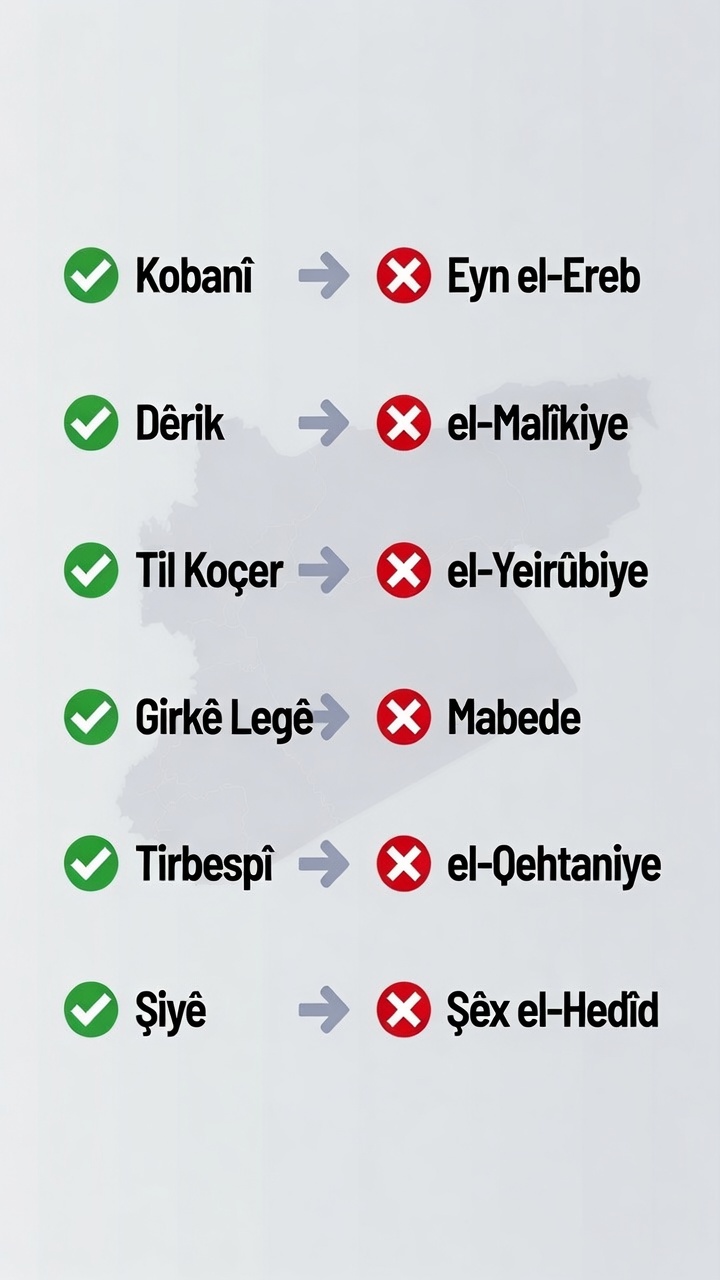 ROJAVA - Kurd navên xwe dixwazin