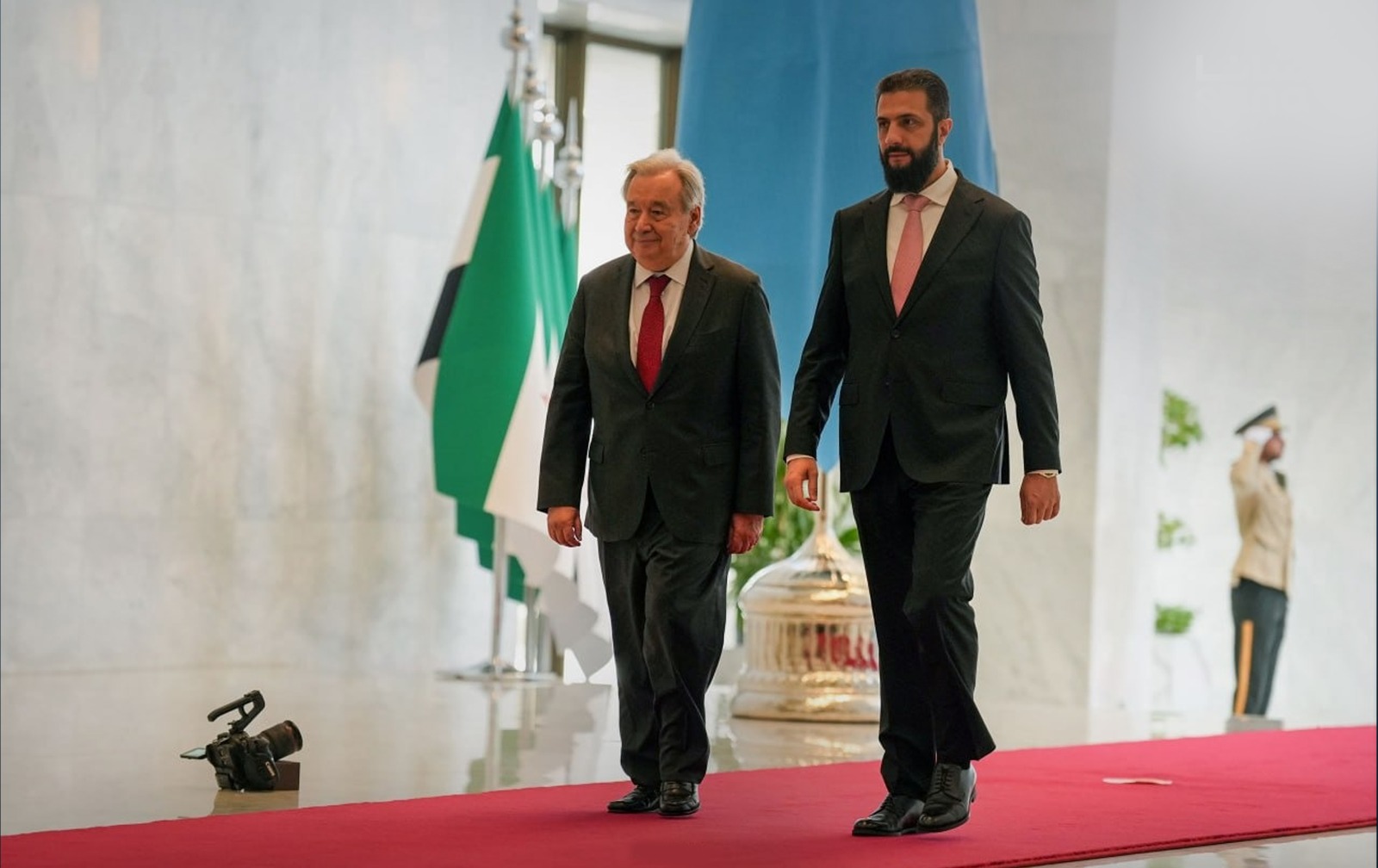 Guterres lands in Damascus in first UN chief visit to Syria since 2009