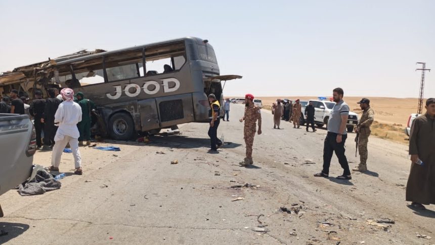 At least 35 killed in bus collision in central Syria