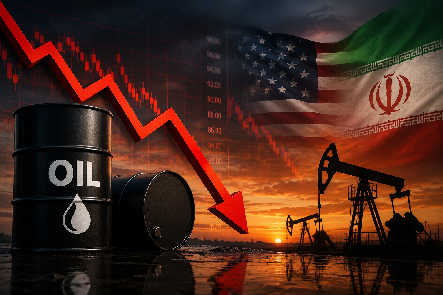 ئابووری27-07-2026نرخی نەوت لە بازاڕەکانی جیهان بە رێژەی زیاتر لە 5% دابەزی