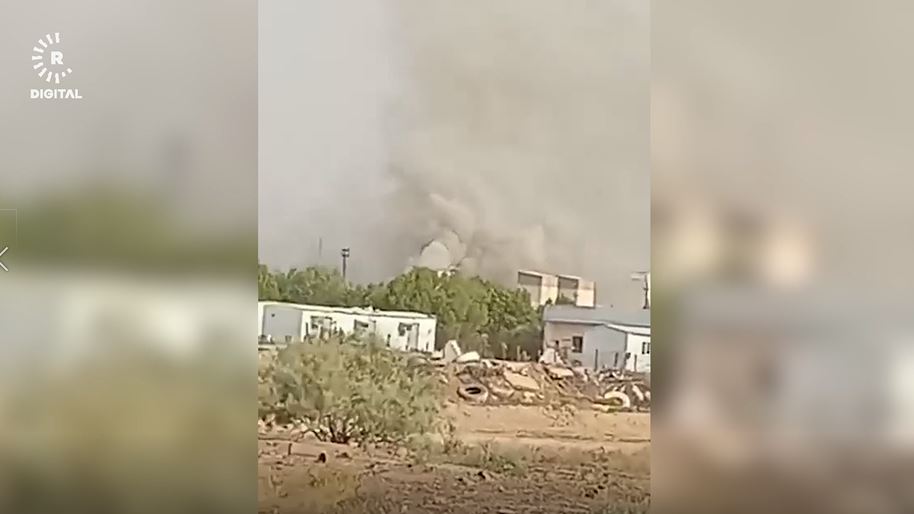 بغداد.. اندلاع حريق بمستودع للفرقة المدرعة التاسعة بمعسكر التاجي
