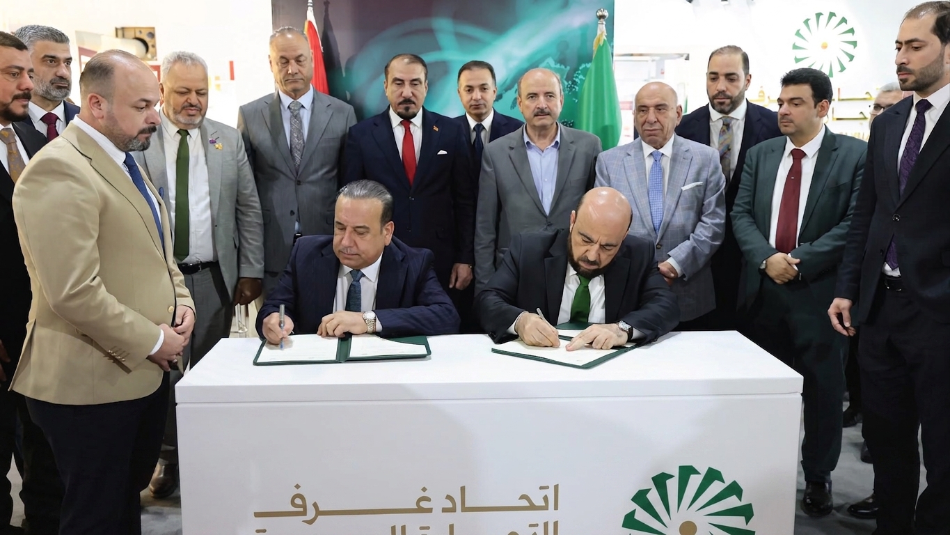 Iraqi, Syrian commerce chambers sign trade-investment deal