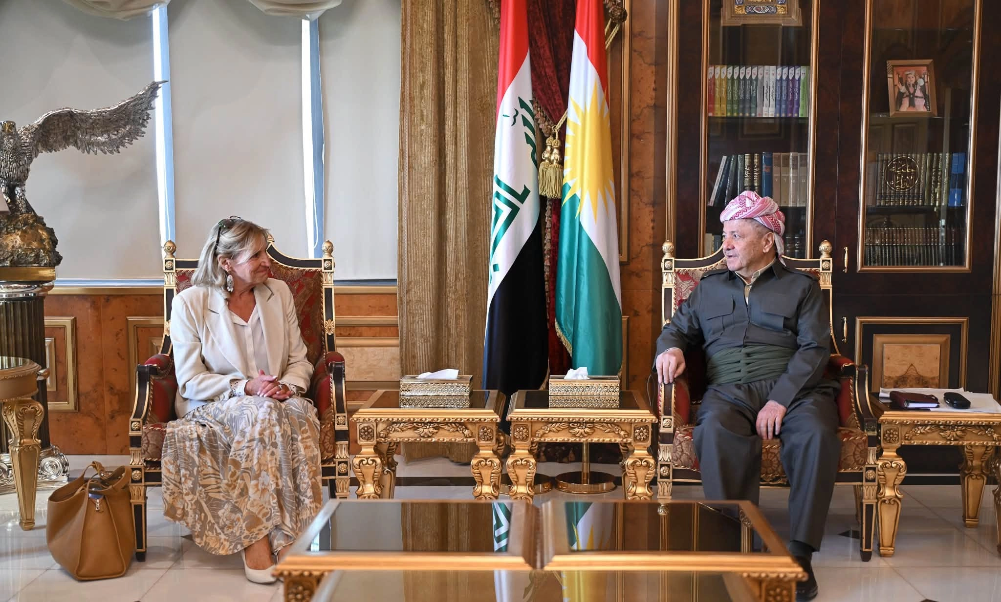 الرئيس بارزاني لوفد فرنسي: إقليم كوردستان جزء من الحل وليس من التوترات