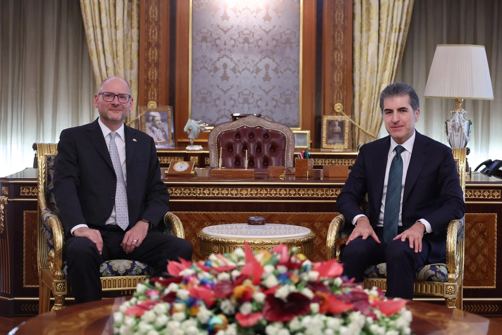 نێچیرڤان بارزانی پێشوازی لە باڵیۆزی نوێی سویسرا لە عێراق کرد
