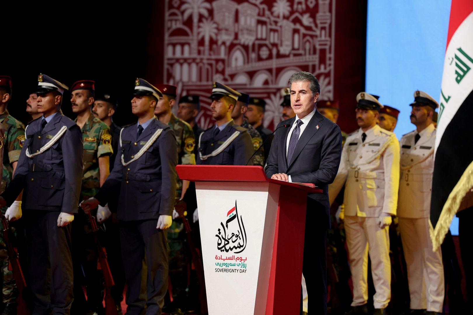 نێچیرڤان بارزانی: خوازیاری عێراقێکی خاوەن سەروەریی تەواوین کە پارێزەری ئاسایشی هەموو پێکهاتەکان بێت