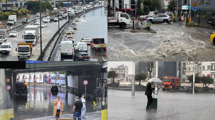 İstanbul'da hayat felç oldu: Birçok ilçede su baskınları yaşanıyor