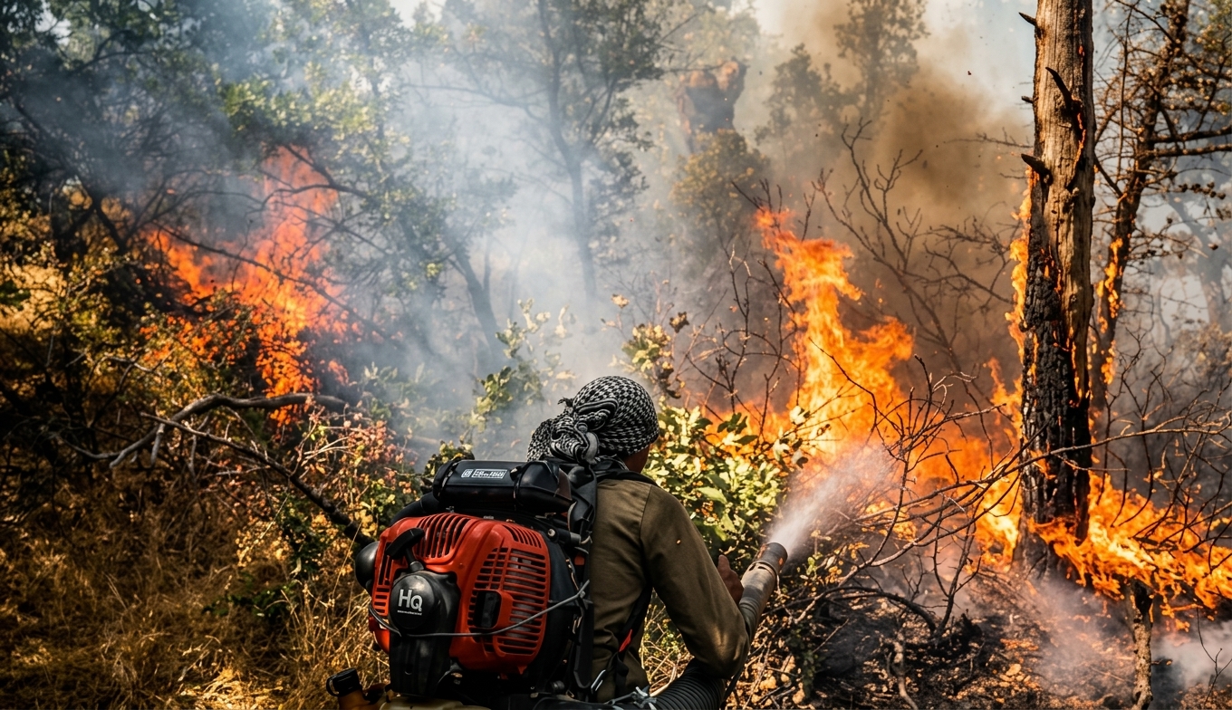 لە شەش مانگدا لە سنە 586 هێکتار دارستان و لەوەڕگە سووتاون