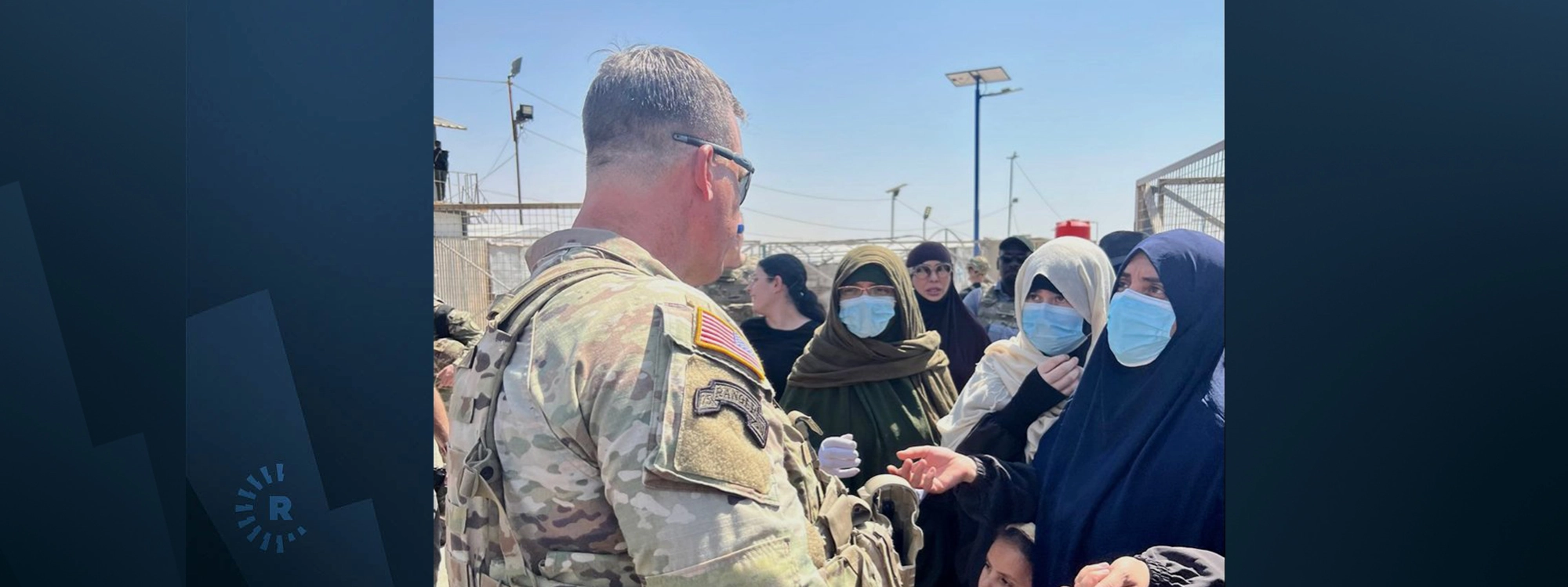 Camp Rojava Top US commander visits IDP camps in Rojava | Rudaw
